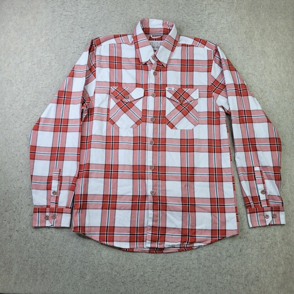 Dixxon S&S Cycles Tramp Shirt Men's Medium Red Flannel Long Sleeve